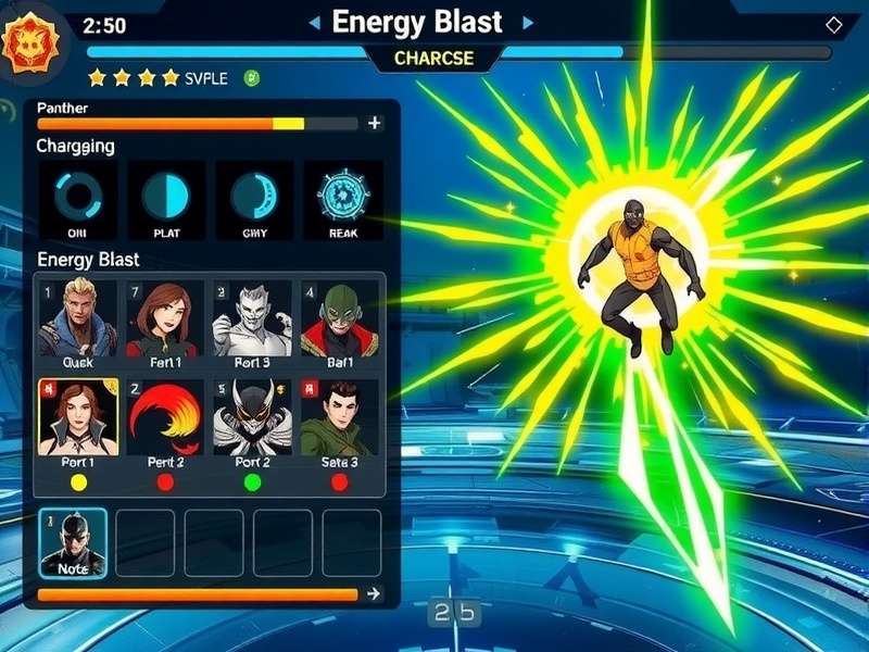 Panther S Energy Blast Energy System Panther S Energy Blast energy system interface showing charge levels