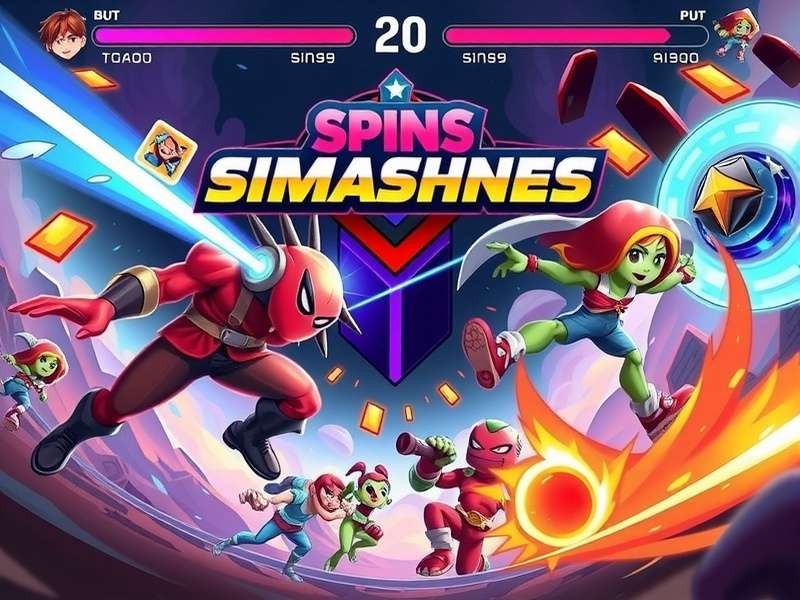 Spins Smashes Showdown character selection screen