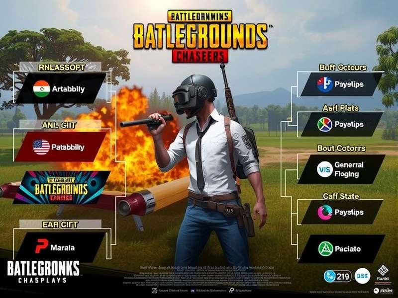 PUBG India Champion Chasers tournament bracket and format visualization