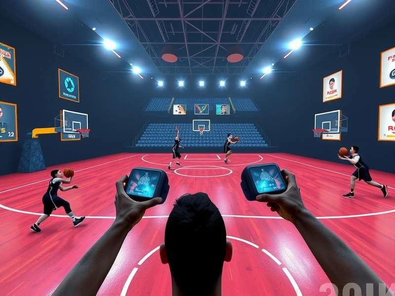 Custom Court Designs in Basketball Blitz VR Customizable virtual basketball court in Basketball Blitz VR with different design options