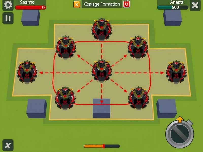 Adaptive Formations in Solid Backline Strategy Solid Backline Strategy adaptive formation example