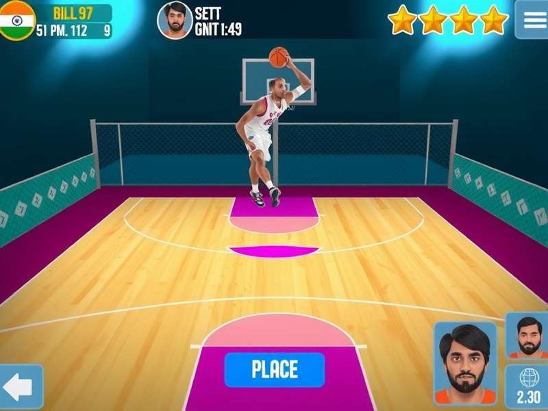 Fast Break Frenzy India Gameplay Fast Break Frenzy India gameplay screenshot showing basketball action