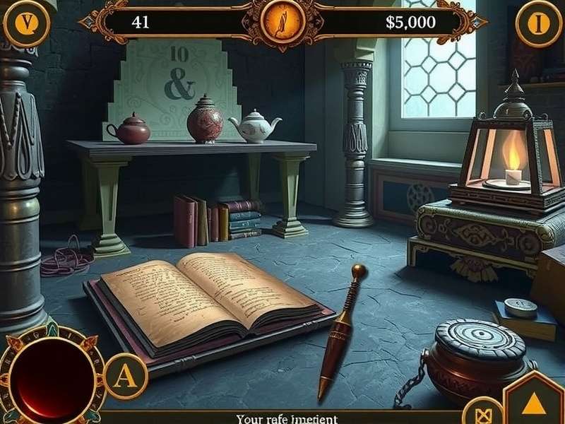 Moonlit Enigma Explorer - Ancient Manuscript Discovery Moonlit Enigma Explorer story scene showing ancient Indian manuscript discovery