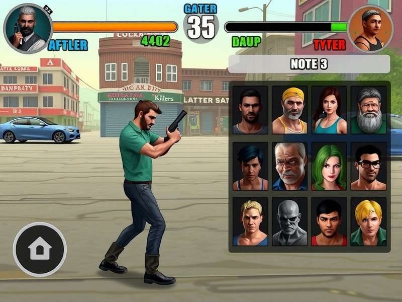 Character Roster in Kolkata Killers Kolkata Killers character roster showing diverse fighters