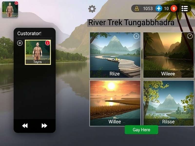 River Trek Tungabhadra character customization screen