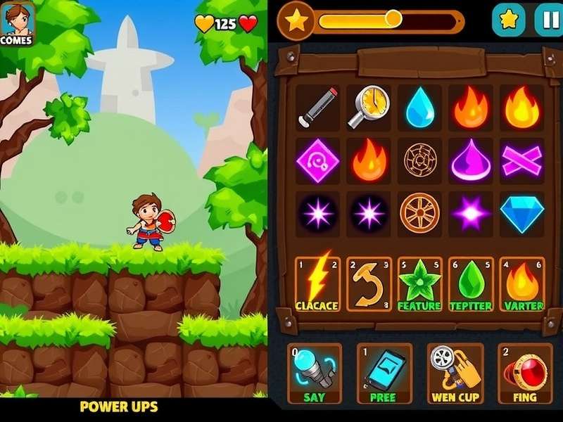 Power-ups in Durga S Glorious Run Power-up collection in Durga S Glorious Run