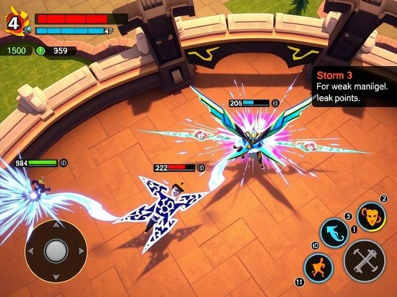 Mace Storm Rider gameplay screenshot showing combat mechanics