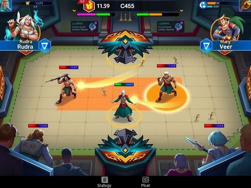 Blitz Heroes gameplay screenshot showing intense battle action