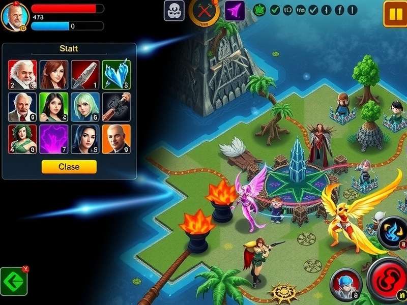 Fiesta Vortex Divine Battle gameplay screenshot showing character selection screen