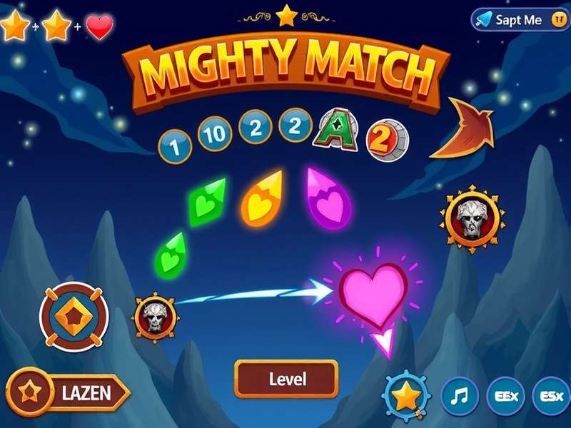 Mighty Match Gameplay Screen Mighty Match Game Interface