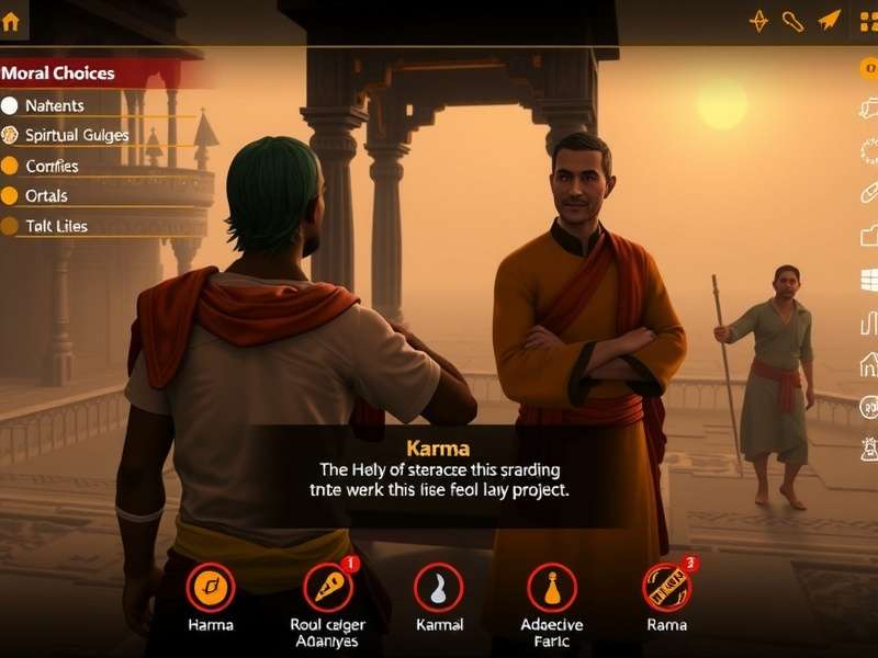 Varanasi Vanguards Venture - Ancient City Exploration Varanasi Vanguards Venture gameplay screenshot showing character in ancient Varanasi