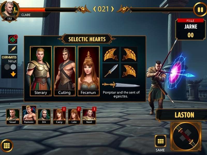 Zenith Gladiator Legend - Intense Battle Scene Zenith Gladiator Legend combat gameplay