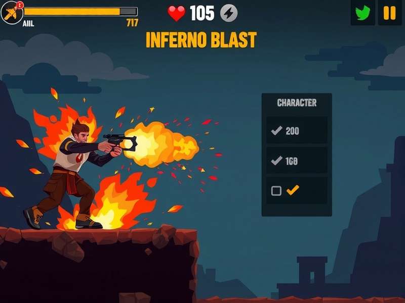 Inferno Blast character selection screen