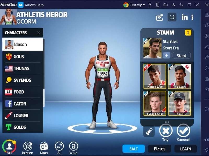 Athletics Hero Goa Game Interface