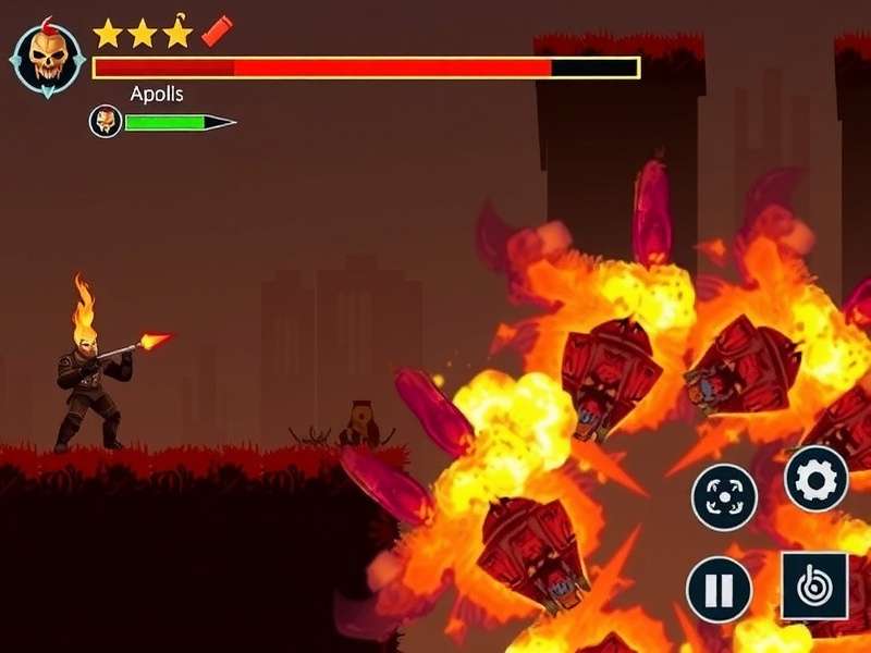 Inferno Blast gameplay screenshot showing explosive action