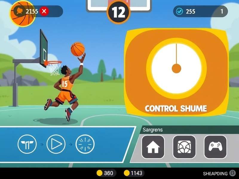 Dribble King gameplay screenshot showing basketball action