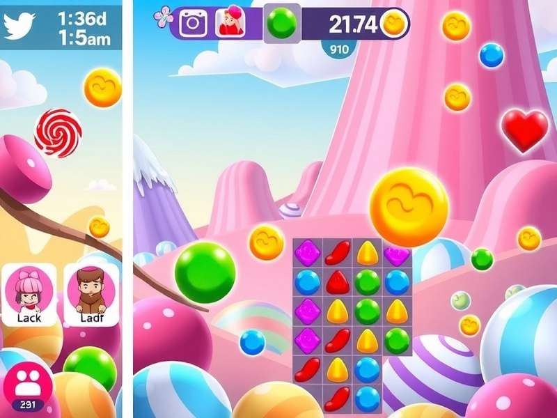 Lollipop Blast Odyssey level progression showing different objectives