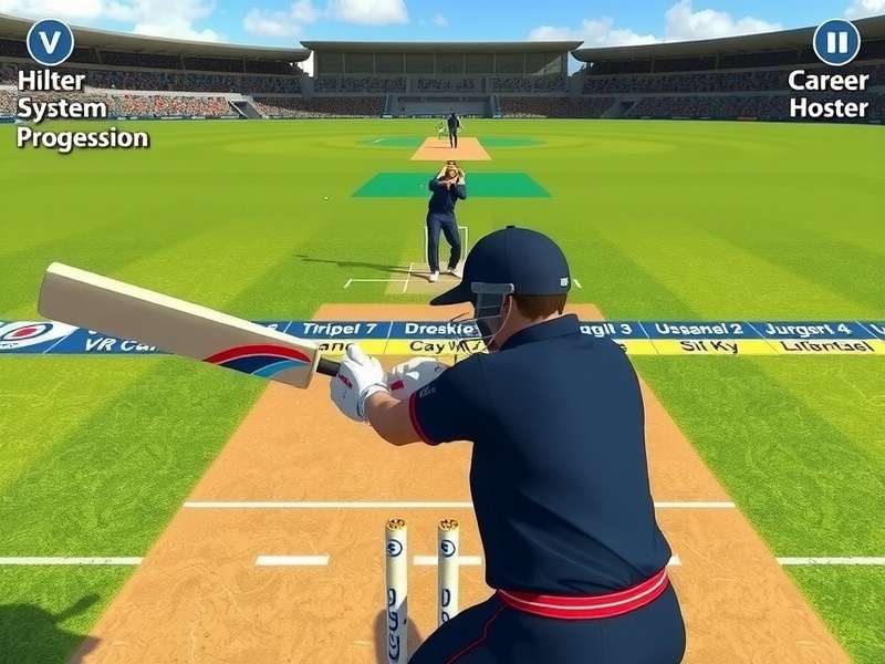 VR Cricket Epic Hitter bowling interface