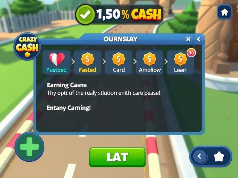 Crazy Cash Dash control system and user interface
