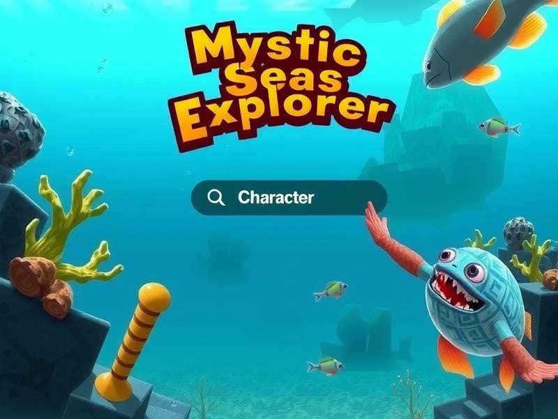 Mystic Seas Explorer gameplay screenshot showing underwater environment