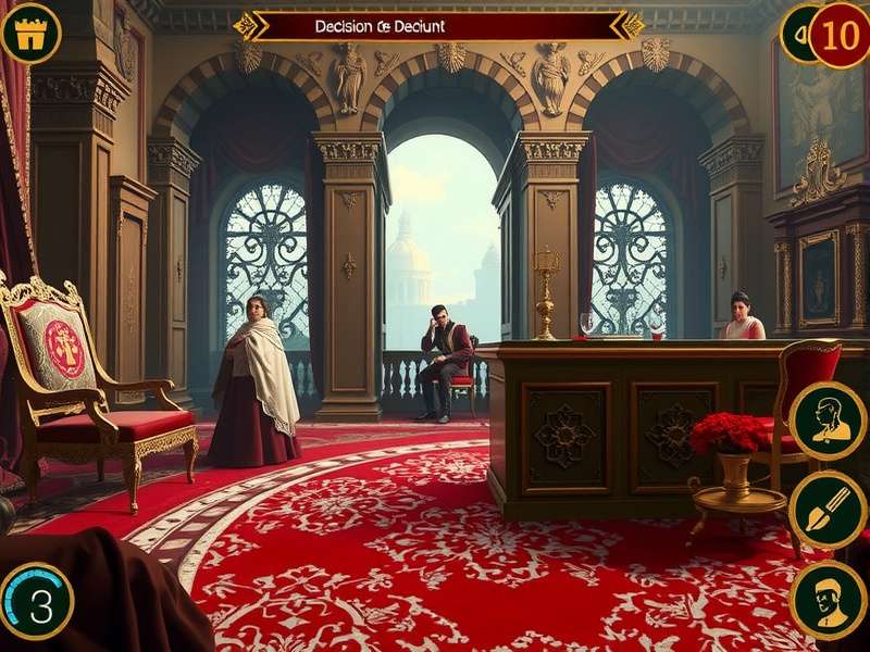 Screenshot showing conspiracy planning interface in Palace Intrigue Journey