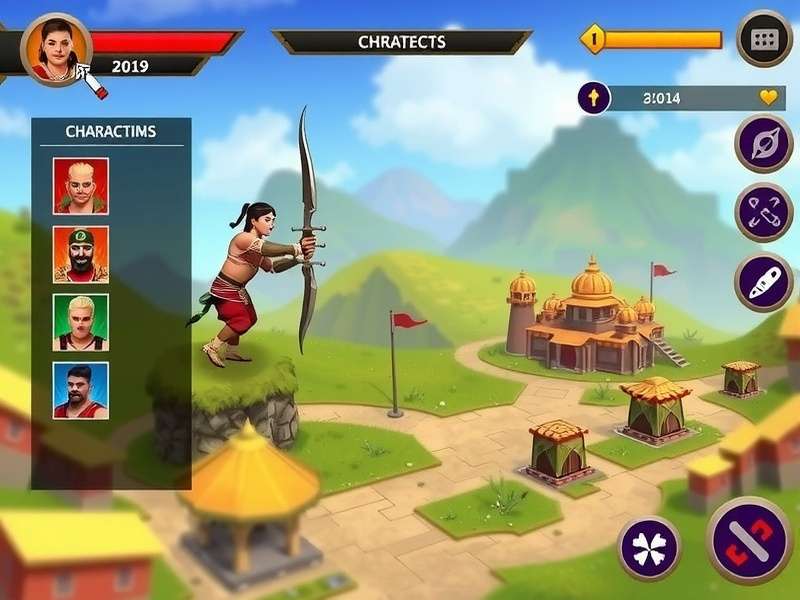 Karnataka Warrior Rivals gameplay screenshot showing character combat