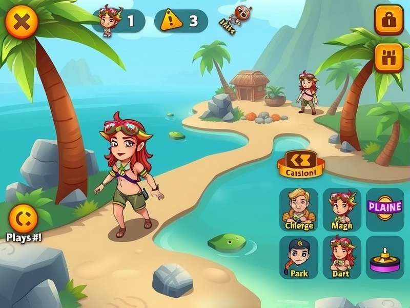 Tropical Tide Trek puzzle-solving mechanics