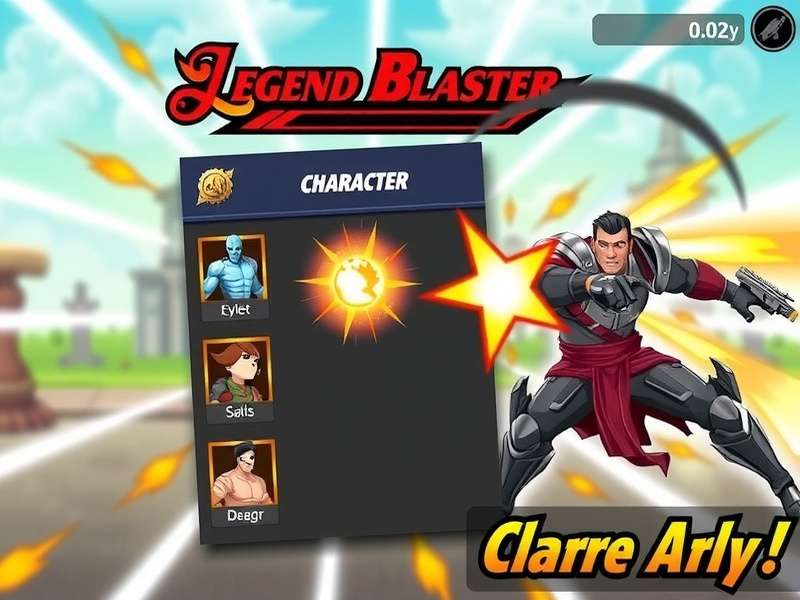 Legend Fury Blaster character selection screen