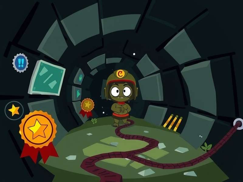 Gattu Underground Escape gameplay screenshot showing character in underground tunnel