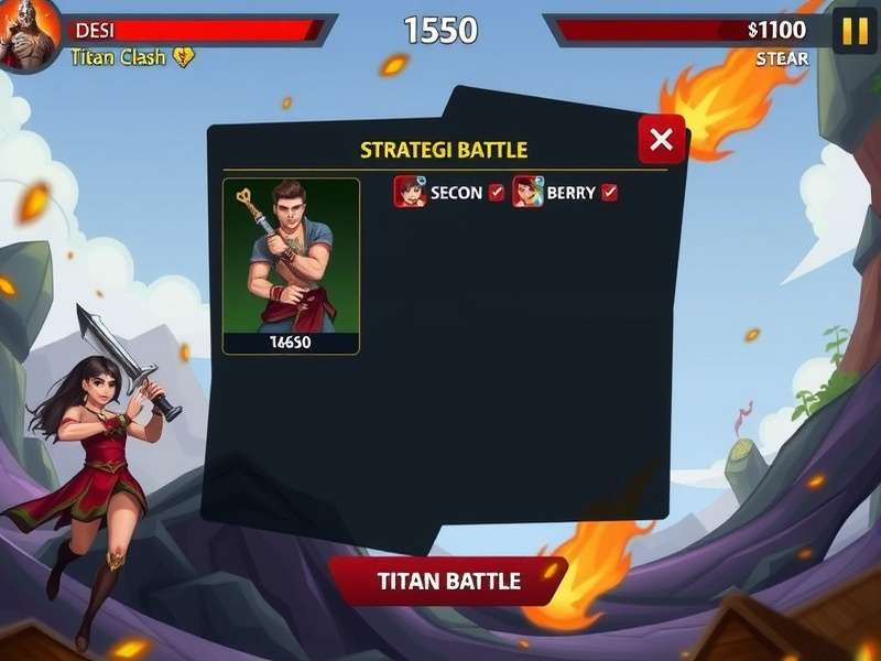 Desi Titan Clash gameplay screenshot showing strategic battle