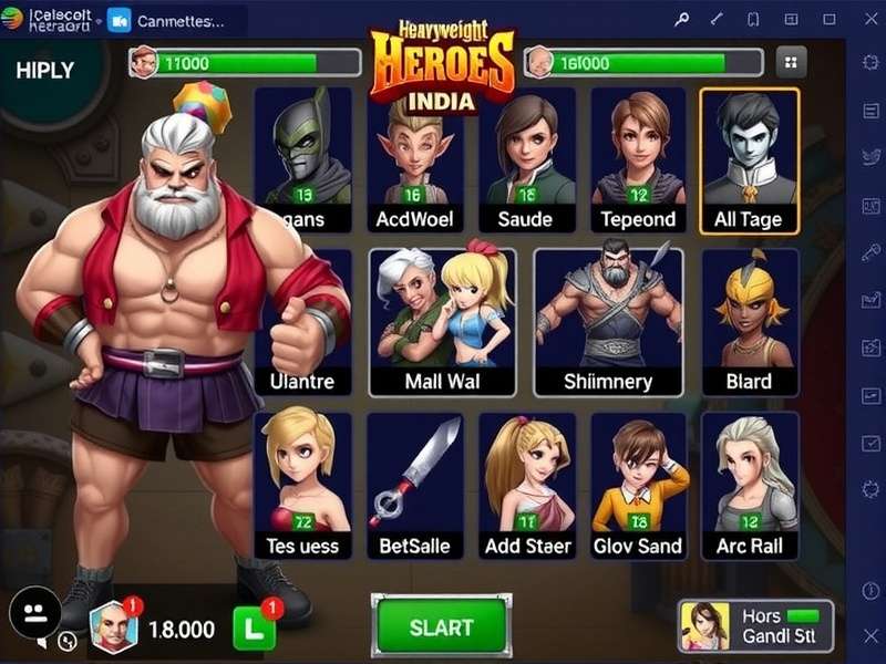 Heavyweight Heroes India Character Selection