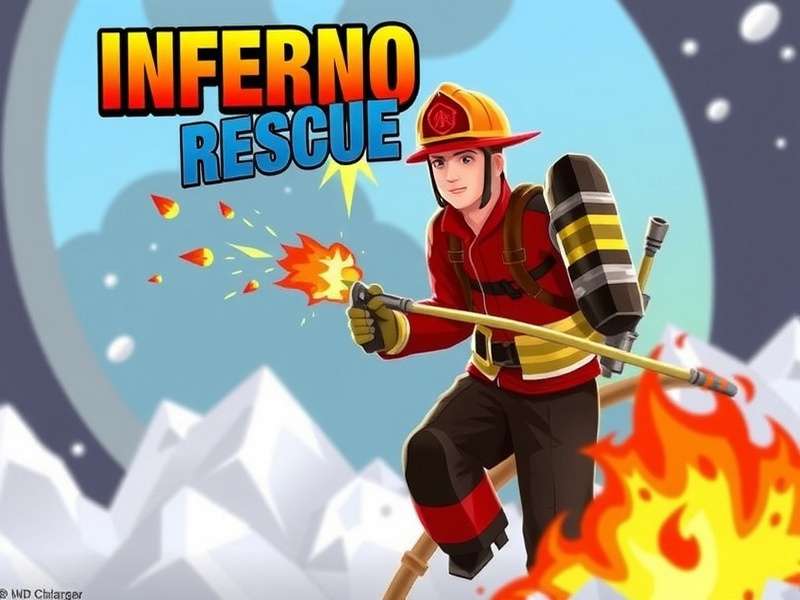 Inferno Rescue - Emergency Response Action Inferno Rescue gameplay showing firefighter in action