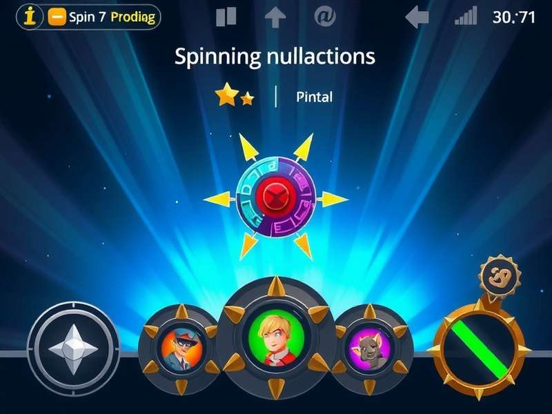 Supreme Spin Prodigy power-up collection interface