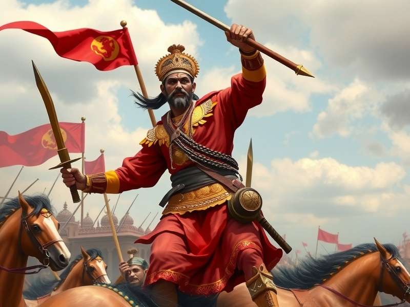 Map showing battles of Prithviraj S Mace Warlord