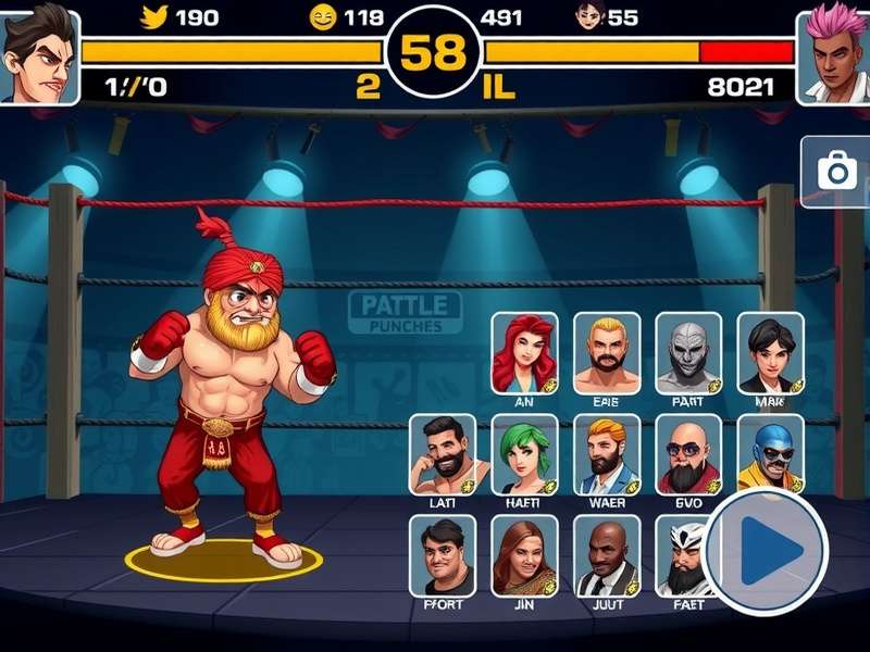 Patna Power Punchers character gallery showing diverse roster