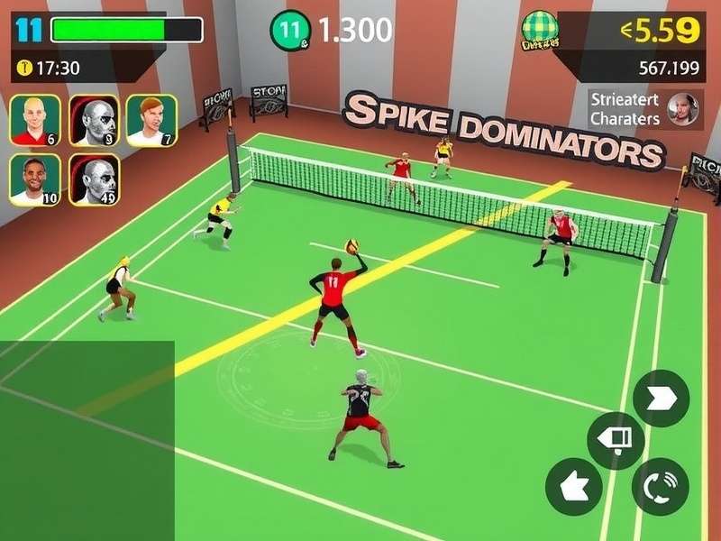 Spike Dominators Character Selection Spike Dominators character selection screen showing diverse roster