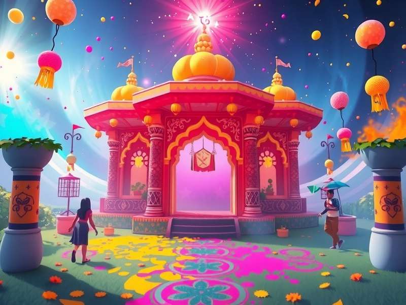 Community Celebrations in Holi Shimmering Star Holi Shimmering Star community events and player interactions