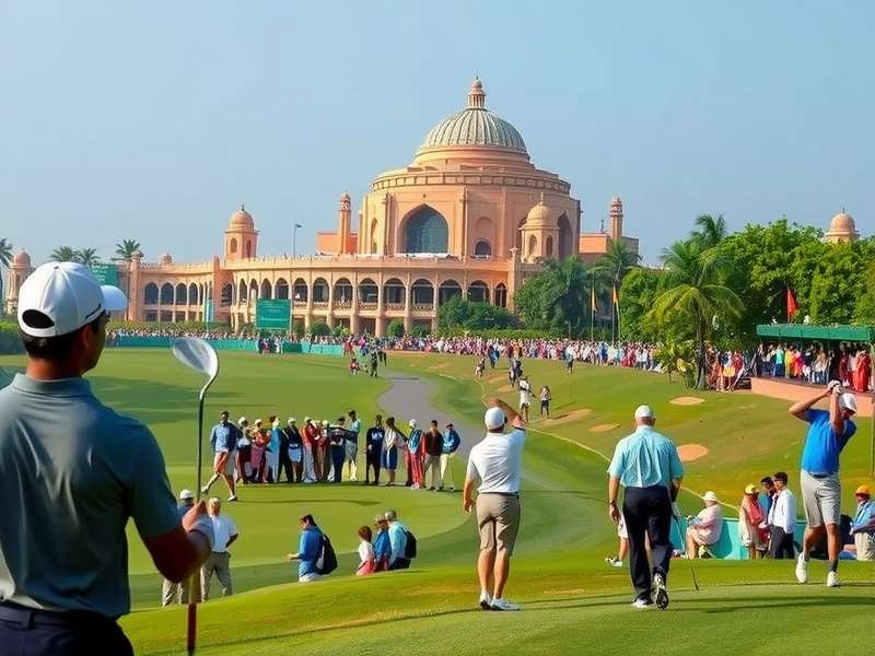 Historical moments from Golf India Masters showing past champions and iconic shots