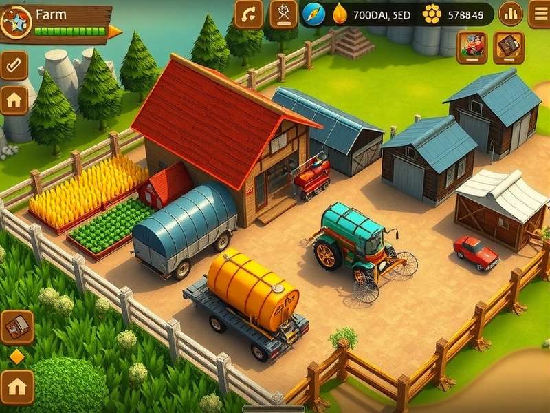Grain Gathering Master Farm Management Interface Grain Gathering Master gameplay screenshot showing farm management