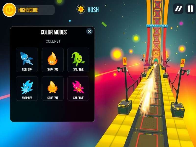 Color Dash Ace Gameplay Interface Color Dash Ace gameplay screenshot showing vibrant colors and intuitive interface