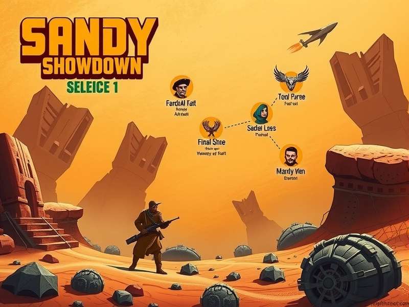 Sandy Showdown Character Roster Sandy Showdown character selection screen