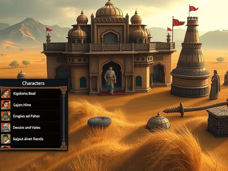 Rajput Raiders character selection screen