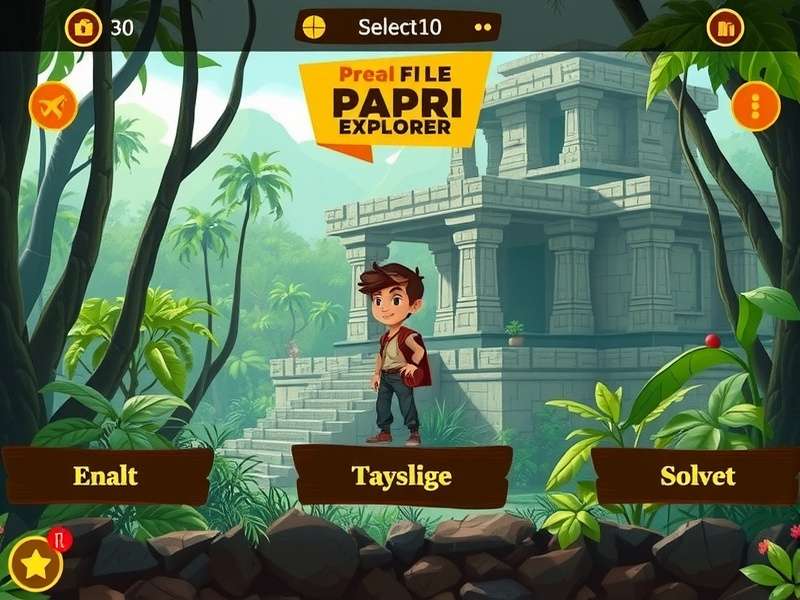 Papri Jungle Explorer character selection screen showing diverse avatars
