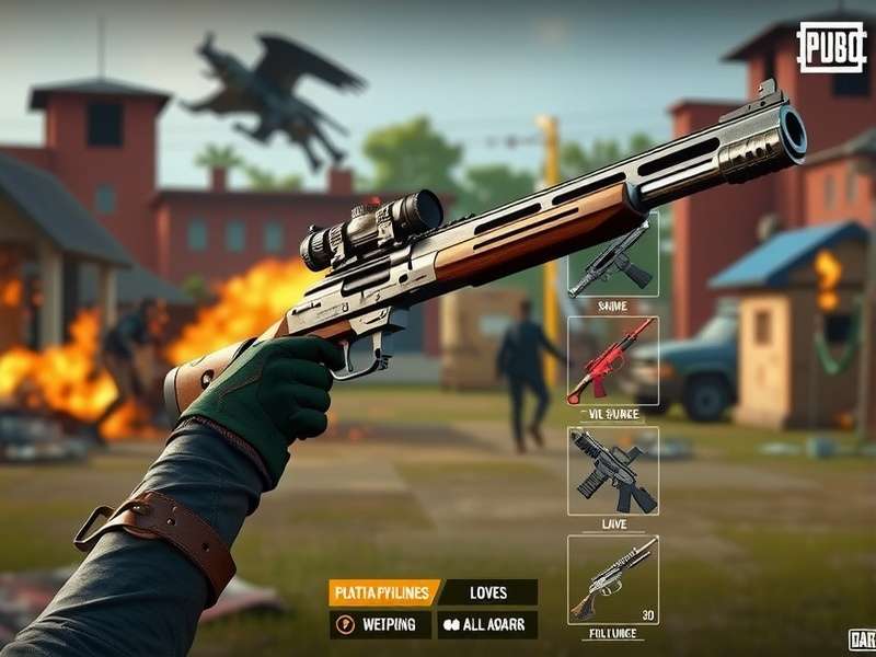 Weapon Customization in PUBG Platinum Avenger 20 PUBG Platinum Avenger 20 weapon customization interface
