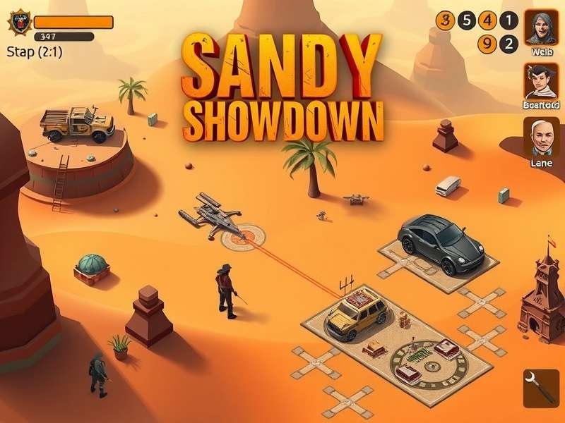 Sandy Showdown Desert Combat Sandy Showdown gameplay showing desert combat