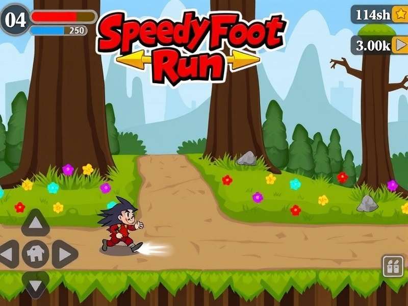 Speedyfoot Run Hero in Action Speedyfoot Run Hero Gameplay Screenshot