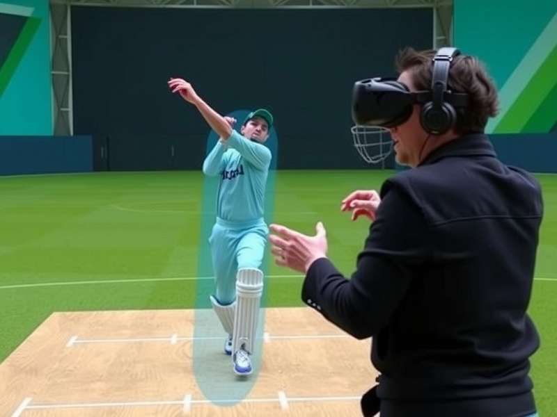 VR Cricket Titan Shield bowling mechanics demonstration