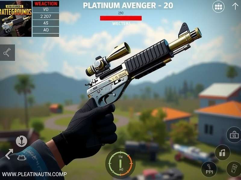 PUBG Platinum Avenger 20 Intense Battle Action PUBG Platinum Avenger 20 gameplay screenshot showing intense battle action