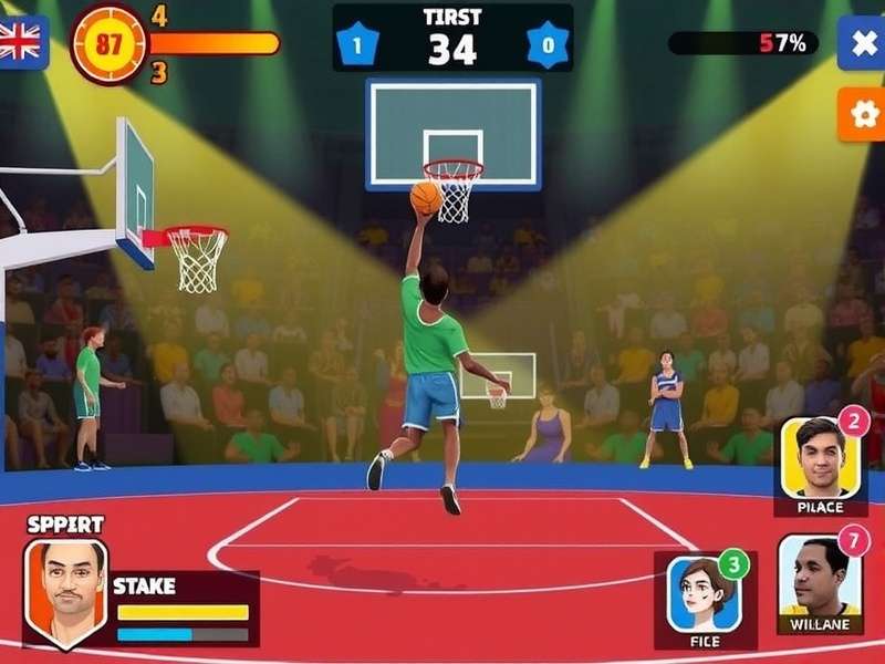 Dunk Royale India Gameplay Dunk Royale India gameplay screenshot showing basketball action