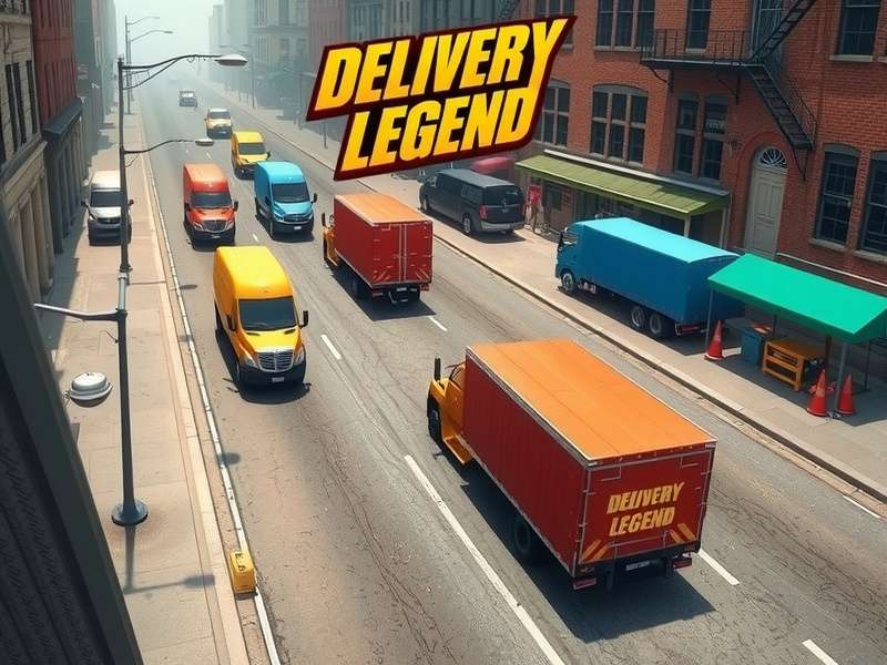 Delivery Express Legend features showcase with multiple vehicles and environments
